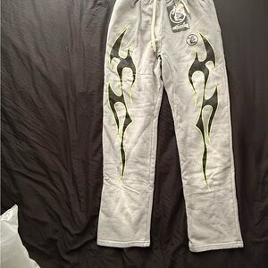 Hellstar Ch- hip hop Grey Pants